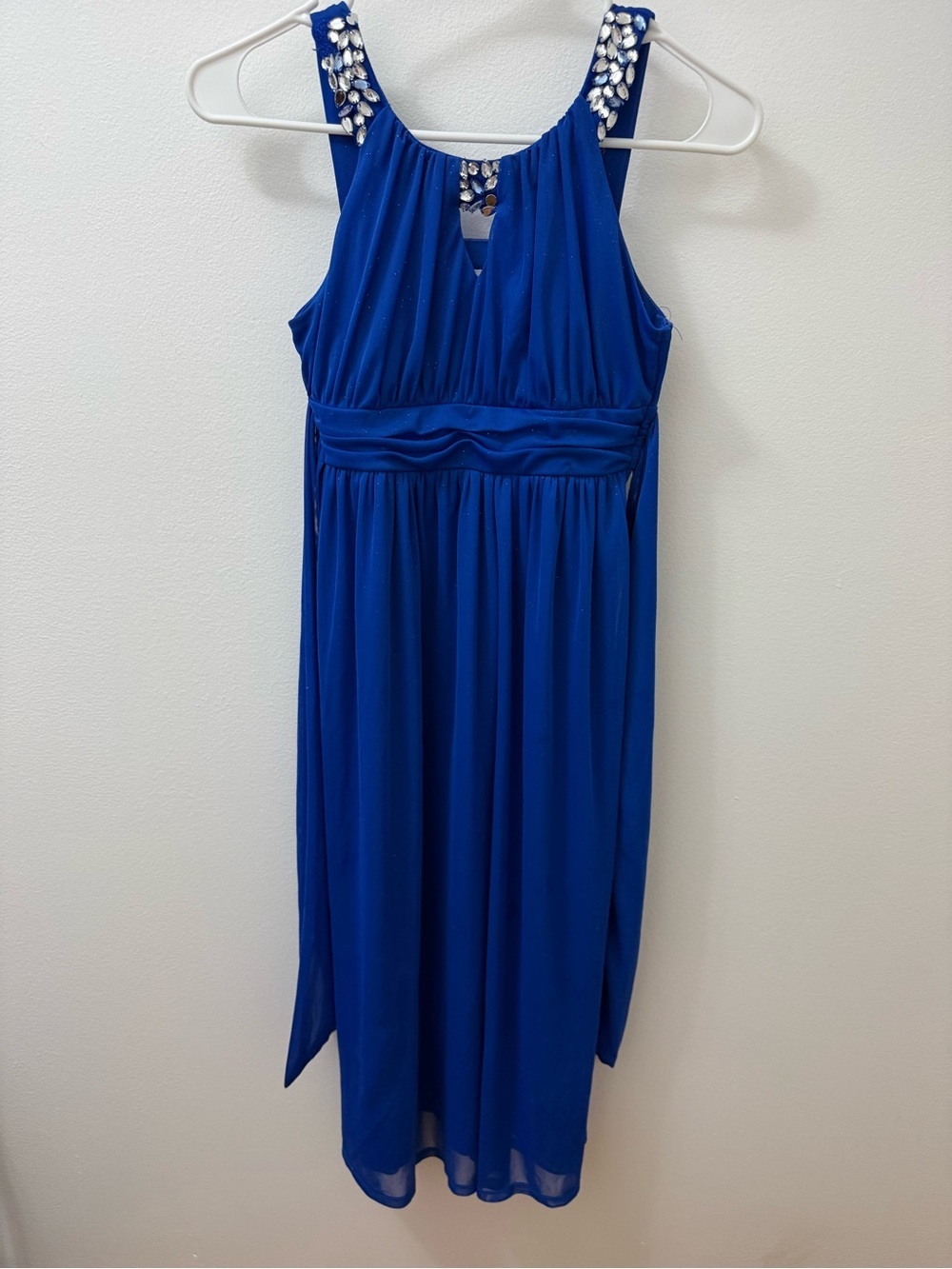 Tween Divia size 10 Embellished Royal Blue Sleeveless Evening Dress